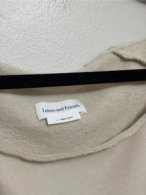 REVOLVE Lovers and Friends x Rachel Caddie Lounge Jumpsuit in Sandstone - Size L thumbnail 4
