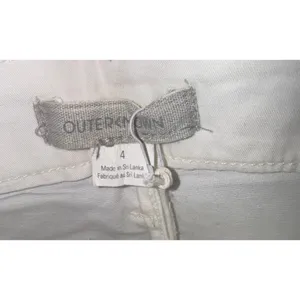 NWT Outerknown Pants Womens 4 White‎ Cream Wide Leg Flare Organic Cotton Beach thumbnail 4