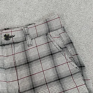 American Eagle Outfitters Plaid Flannel Super High‎ Rise Skinny Trousers Beige 4 thumbnail 5