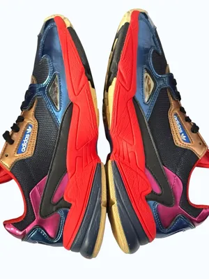 Adidas Originals Falcon Collegiate Navy Blue Red Sneakers Women’s Size 8 thumbnail 12