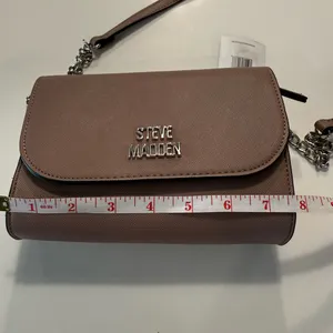 Steve Madden Mauve‎ Taupe Crossbody Bag with Adjustable Strap thumbnail 9