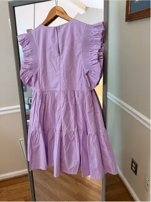 Women's English Factory Mini Dress Size S Purple thumbnail 4