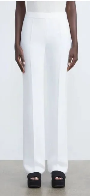 Lafayette 148 Women’s Finesse Crepe Gate Full Leg Pants Size 16 White EUC Dressy thumbnail 1
