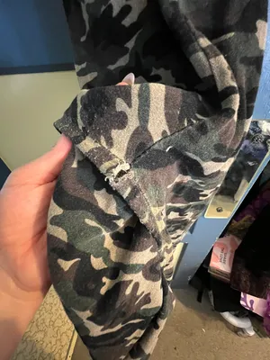 Medium Army Print Stretchy Clip On Overalls thumbnail 6