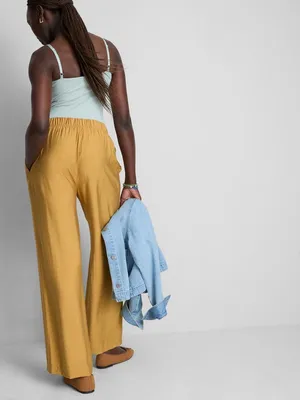 Primark Linen Style Bow Detail Palazzo Trousers thumbnail 10