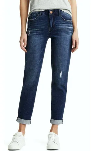 Nordstrom Wit & Wisdom Gemma 'Ab'Solution Distressed Girlfriend Jeans Boyfriend Shapewear thumbnail 1