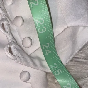 White Bridal Wrist Cuffs with Rose Trim thumbnail 7