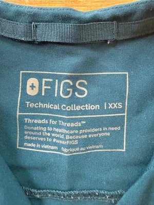 FIGS Technocal Collection Navy Short Sleeve Women's Top XXS thumbnail 3