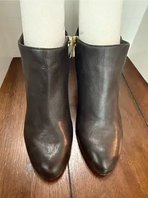 Vince Camuto Boots Womens 8.5 M Lokarie Ankle Bootie Black Leather Stiletto thumbnail 1