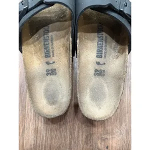 Birkenstock Madrid Black Birko-Flor Slide Sandals Womens 39 L8 M6 Regular Width thumbnail 5