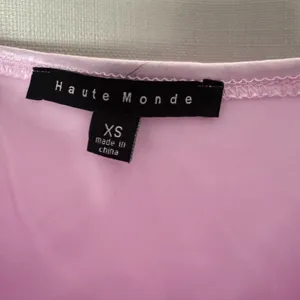 Haute Monde Lilac Satin Puff Sleeve Corset Crop Top Size XS thumbnail 4