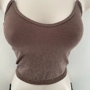 Free People Chocolate Brown shimmer Knit Top thumbnail 4