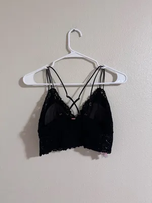 Victoria's Secret PINK Black Lace Bralette thumbnail 2