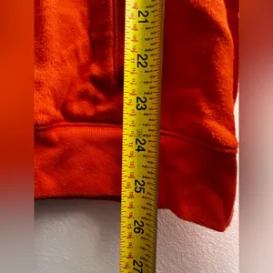 Victoria’s Secret PINK orange quarter zip pullover sweatshirt spell out M thumbnail 5