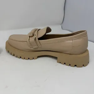 Zara Lug Sole Horsebit Platform Loafers Beige Chunky Slip On Women Size 38 7.5 thumbnail 9