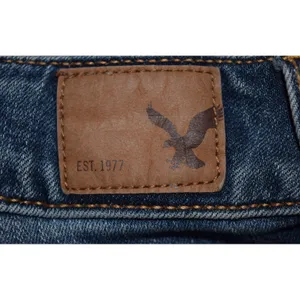 American Eagle Moto Skinny Jeans Womens Blue Good Zipper Detail Biker Denim 10L thumbnail 10