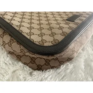 Gucci‎ GG 449171 canvas flap messenger bag thumbnail 6
