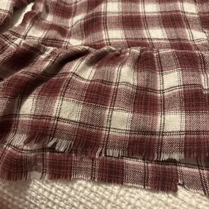American Eagle, red and white flannel shirt thumbnail 3