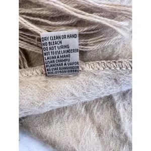 Capchatex Tan Brown Soft Alpaca Scarf w/ Fringe from Peru Soft And Warm‎ thumbnail 5
