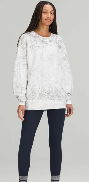 Lululemon Perfectly Oversized Crewneck Sweatshirt Pull Over size 8 thumbnail 1