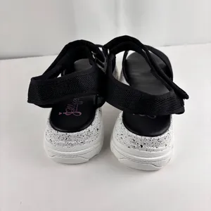Jellypop VENTURE Black Comfort Fit Platform Sandals Women's Size 8 NIB Speckled thumbnail 3