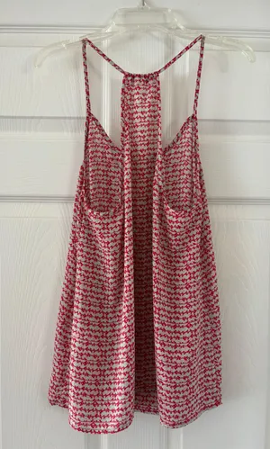 Collective Concepts Red, Pink & Teal Lurline Racerback Top - size medium thumbnail 4