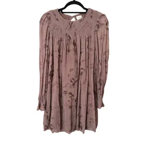 ARITZIA Wilfred Eden Floral Boho Dress Brown‎ Sz Small thumbnail 2