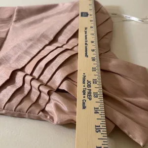 Strapless Pleated‎ Cocktail Dress Pink/Peach Rose Gold Mini thumbnail 11