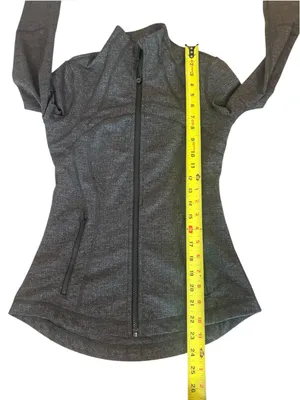 Lululemon Define Jacket Heathered Herringbone Gray Womens Size 4 thumbnail 12