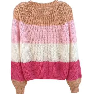 Princess Polly Willow Colorblock Balloon Sleeve Wool Blend Oversized Sweater thumbnail 3