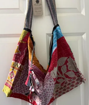 Kantha hobo Bag Red thumbnail 1