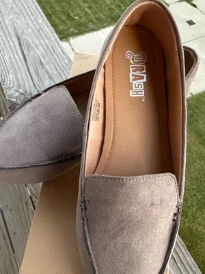 Brash Taupe Pointed-Toe Suede Loafers thumbnail 4