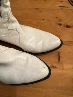 White Cowgirl Boots Size 6.5 thumbnail 2