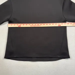 Aday Like A Boss Mock Neck‎ Sweatshirt Womens XS Black Technical Pullover Shirt thumbnail 2