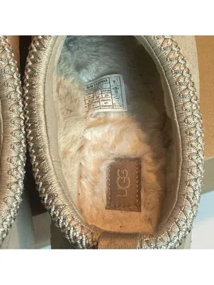 UGG Tazz Platform in Sand color. Scandi-Chic Neutral Slip-On / Mule Gen-Z Sz 8 thumbnail 10