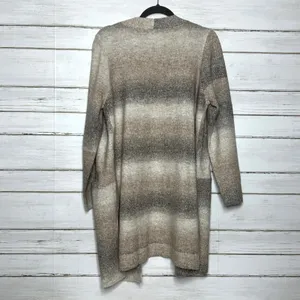 Maurices Neutral Ombre Open Front Cardigan Sweater Size Large thumbnail 2