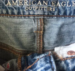 Y2k American Eagle Outfitters Button Fly Floral Denim Skirt G19 thumbnail 6