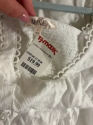 Mine white maxi dress with lace trim thumbnail 3