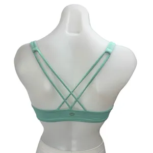 Lululemon Free To Be Sleeveles Strappy Crossback Sports Bra Crop Tank Top Size 4 thumbnail 2