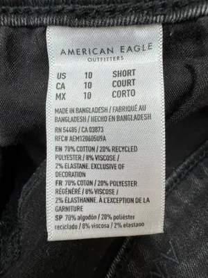 American Eagle Next Level Stretch Black Jeggings Size 10 Short thumbnail 7