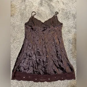 Y2K Brown Bling Cami Tank Size M thumbnail 4