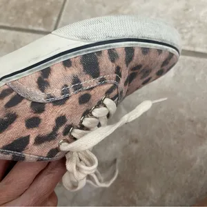 RE/DONE Low Top Skate Sneakers Faded Leopard Print Canvas Size 37 Pre Owned‎ thumbnail 13