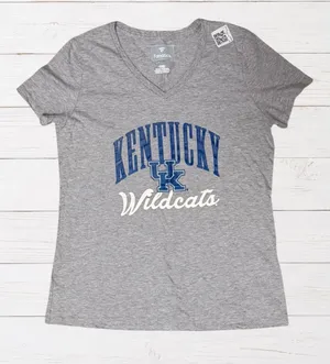 Kentucky Wildcats Fanatics V Neck T Shirt Gray Blue College Game Day NWT M thumbnail 1