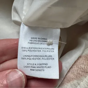 Thread & Supply Plaid Shacket Beige Ivory Size Small thumbnail 6
