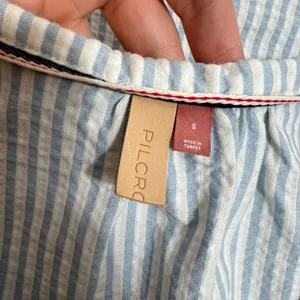 Anthropologie pilcro striped button down‎ tie front blouse top Sz S thumbnail 5