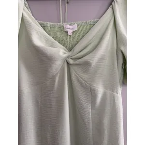 Bohme Halston Midi Dress Green‎ Women's Size Large thumbnail 7