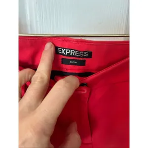 Express red pants editors size 2R office wear thumbnail 2