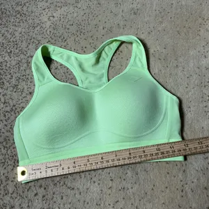 Gymshark Mesh Racerback Sports Bra Womens S‎ Green Neon Activewear Molded Cup thumbnail 3