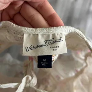 Universal Threads Floral Tie Blouse thumbnail 3