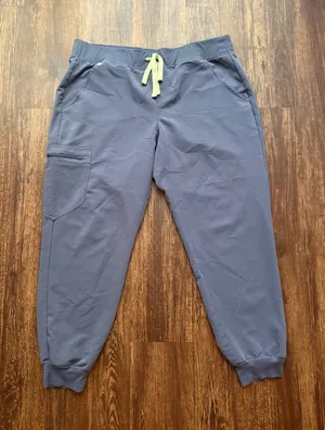 FIGS Women’s Space Navy Blue Zamora Jogger Scrub Pants - Size L Petite Nursecore thumbnail 1